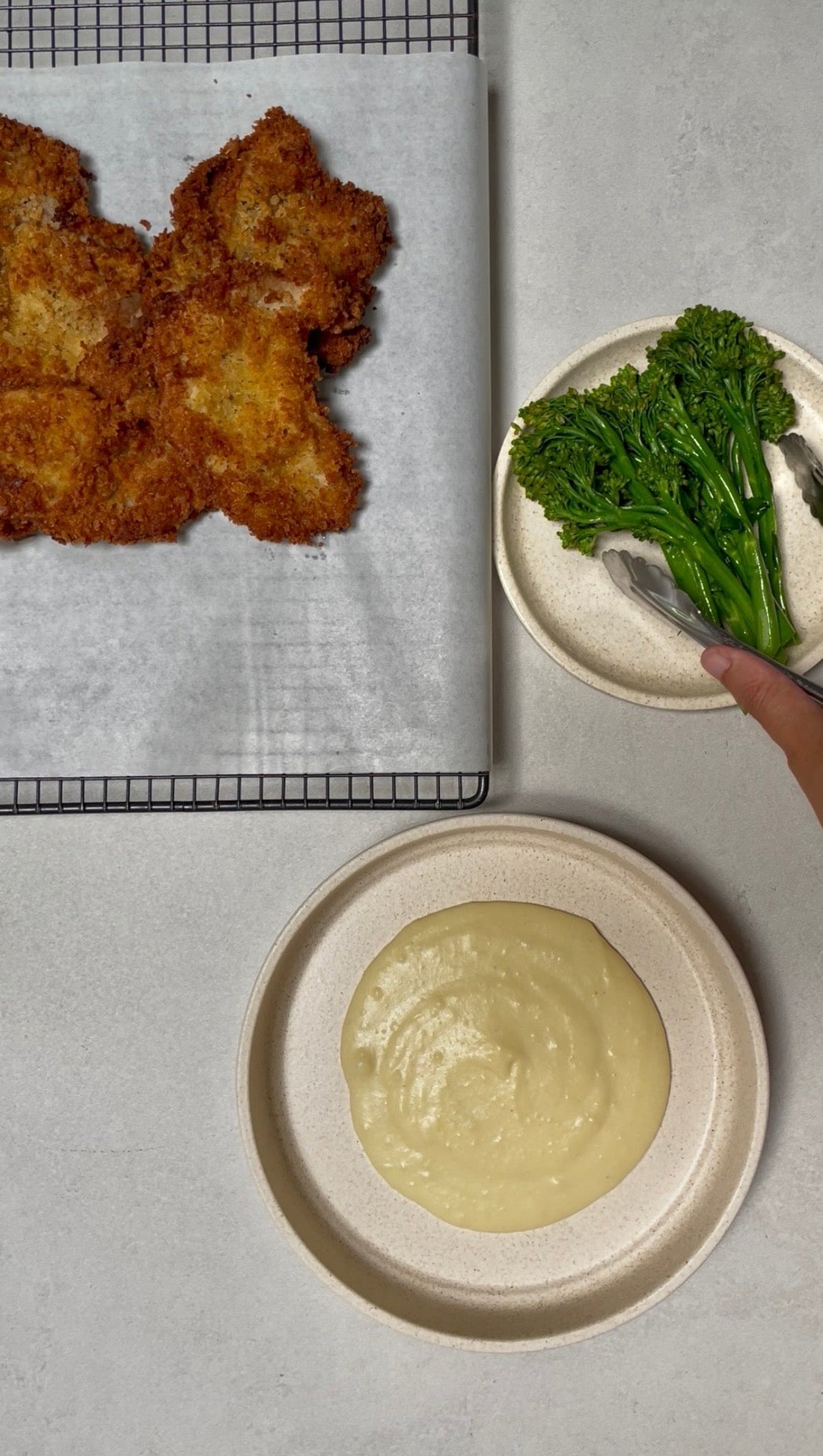 PANKO-CRUMBED PORK SCHNITZELS WITH HERBS & ROSEMARY SALT